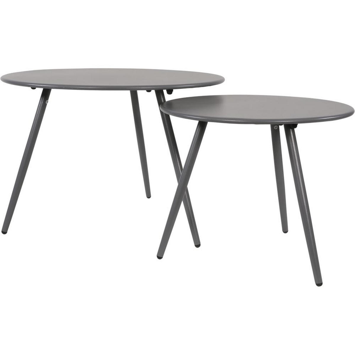 BEISTELLTISCH Rafael - Mehrfarbig - 45/45/35 cm - Multicolor, Metall (45/45/35cm) - Lesli Living