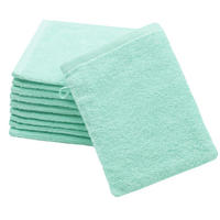 WASCHHANDSCHUH, 10er-Set, 16x21 cm, 100% Baumwolle, Grün - Grün, Textil (16/21cm) - Zollner
