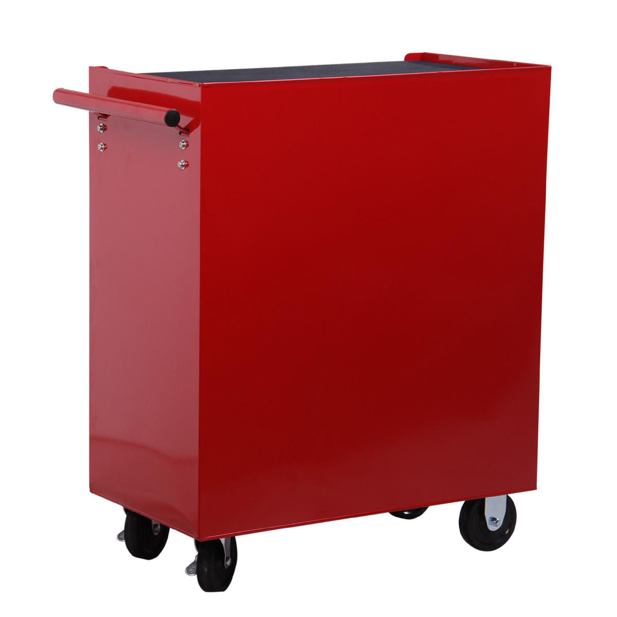 WERKZEUGWAGEN, 5-Schubladen-Wagen mit Schloss, 67,5 x 33 x 77 cm, Rot - Multicolor, Kunststoff (33/77/67.5cm) - FORIOUS