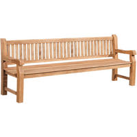 GARTENBANK Teakbank Degad Holz Teak Holzbank 240cm - Teakfarben, Holz (240/93/61cm) - DELUKE