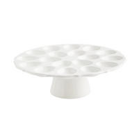 EIERPLATTE Eggiosos - Weiß, Stein (30/9.5/30cm) - home&you