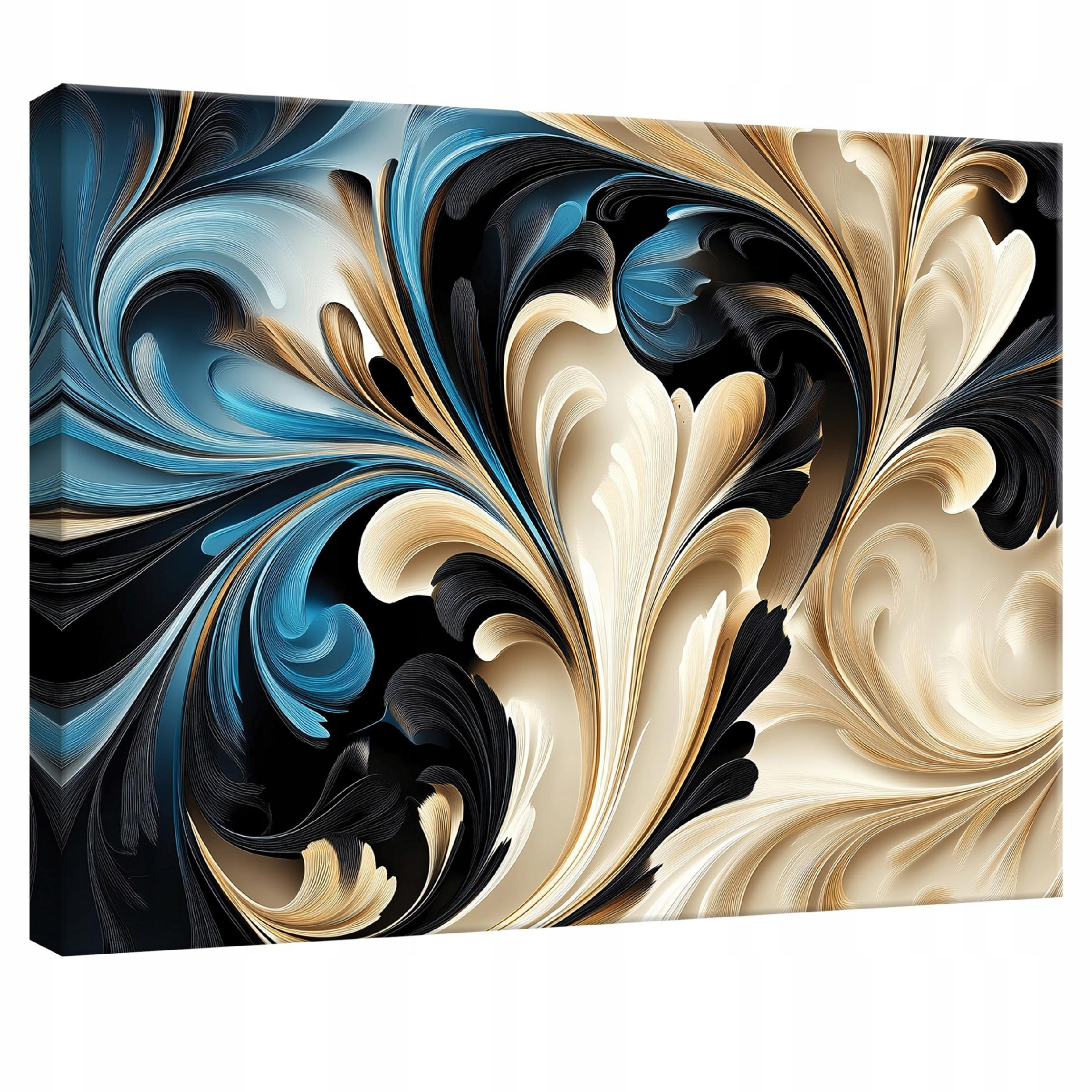 LEINWANDBILD Abstrakt Beige Modern 100x70 - Multicolor, Holzwerkstoff (100/70cm) - Wallarena