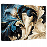LEINWANDBILD Abstrakt Beige Modern 100x70 - Multicolor, Holzwerkstoff (100/70cm) - Wallarena