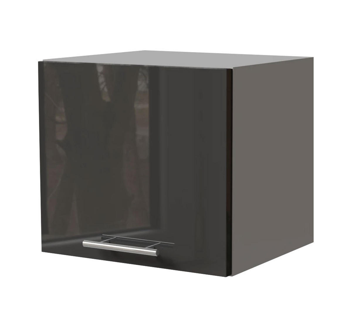 KLAPPHÄNGESCHRANK Essen W4B/40 Graphit Hochglanz / Grau Matt 40 / 32,5 / 36cm - Graphitfarben/Grau, Holz/Holzwerkstoff (40/36/32.5cm) - Feldmann-Wohnen