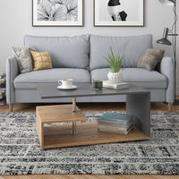 COUCHTISCH Guillermo Anthrazit/Sandeiche 91 x 52,6 cm - Anthrazit/Sonoma Eiche, Holzwerkstoff (52.6/91/41cm) - Vicco