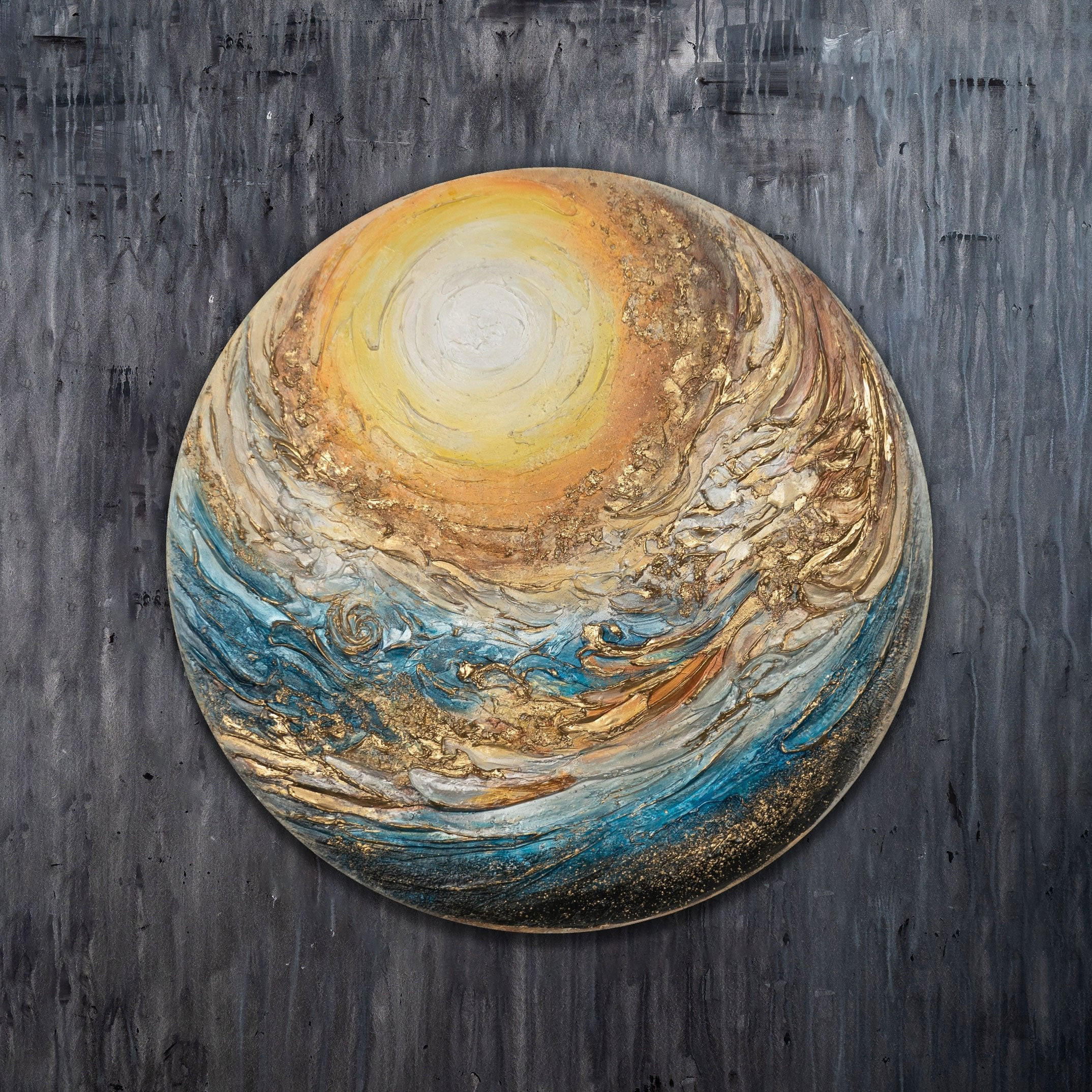 GEMÄLDE Zlatosphäre auf Keilrahmen 80 cm - Multicolor, Holz (80/80cm) - YS-art gallery