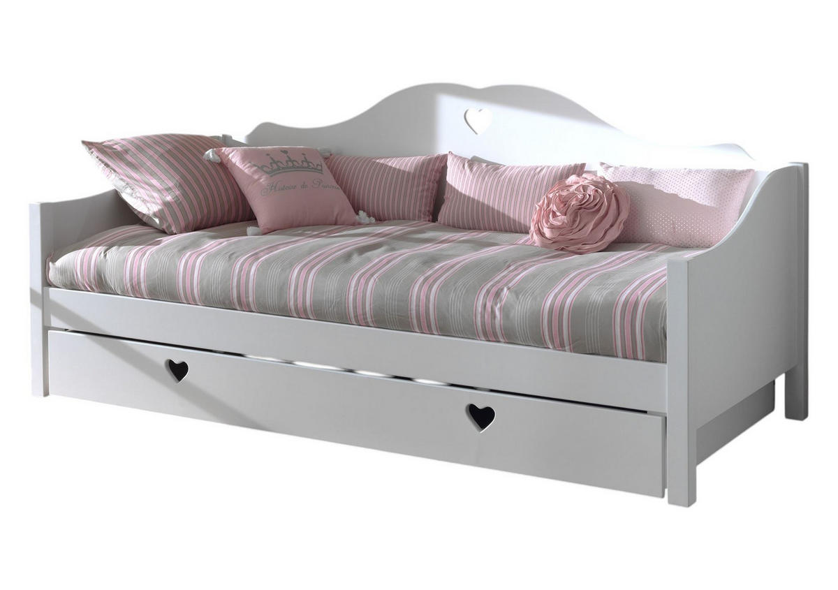 KOJENBETT Kamila 212x95x98 aus MDF in Weiß - Weiß, Holzwerkstoff (90/200cm) - 58aufmkessel