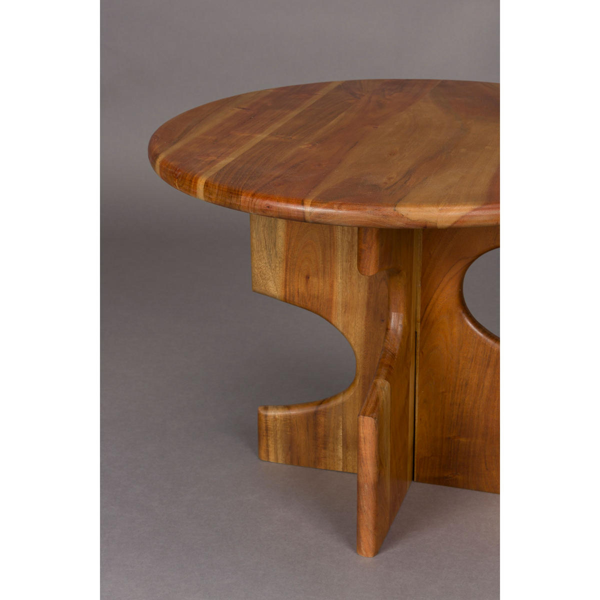 BEISTELLTISCH Morgan Rund - Braun, Holz (60/60/45cm) - Dutchbone