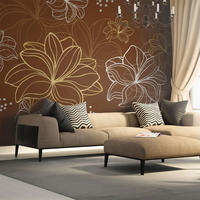 VLIESTAPETE Braun 400/309 cm - Weiß/Braun, Textil (400/1cm) - KUNSTLOFT