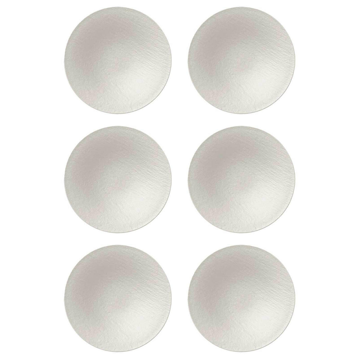 SCHALE Manufacture Rock weiß Ø 29 cm 6er Set - Weiß, Keramik (28.5cm) - Villeroy & Boch