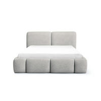 POLSTERBETT ARDELLO mit Beinen mit Bettkasten,Bett 160x200,Doppelbett,Lattenrost,Boxspringbett-Optik,ohne Matratze,Schlafzimmer-Beige - Hellgrau, Holz (180/200cm) - Furnistar