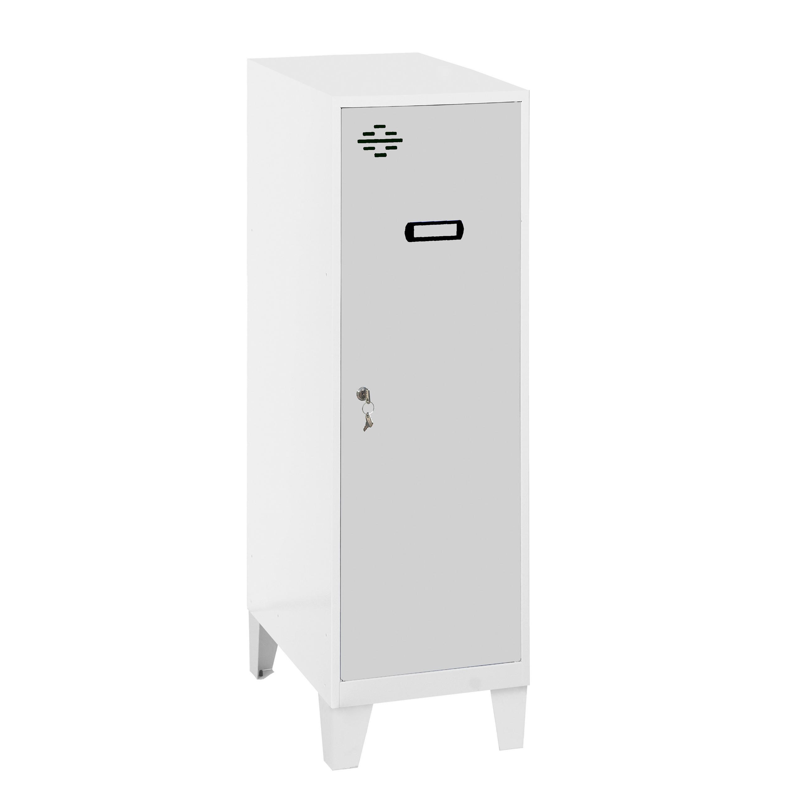 Proregal Schliessfachschrank Grau 30x101.5x50 cm
