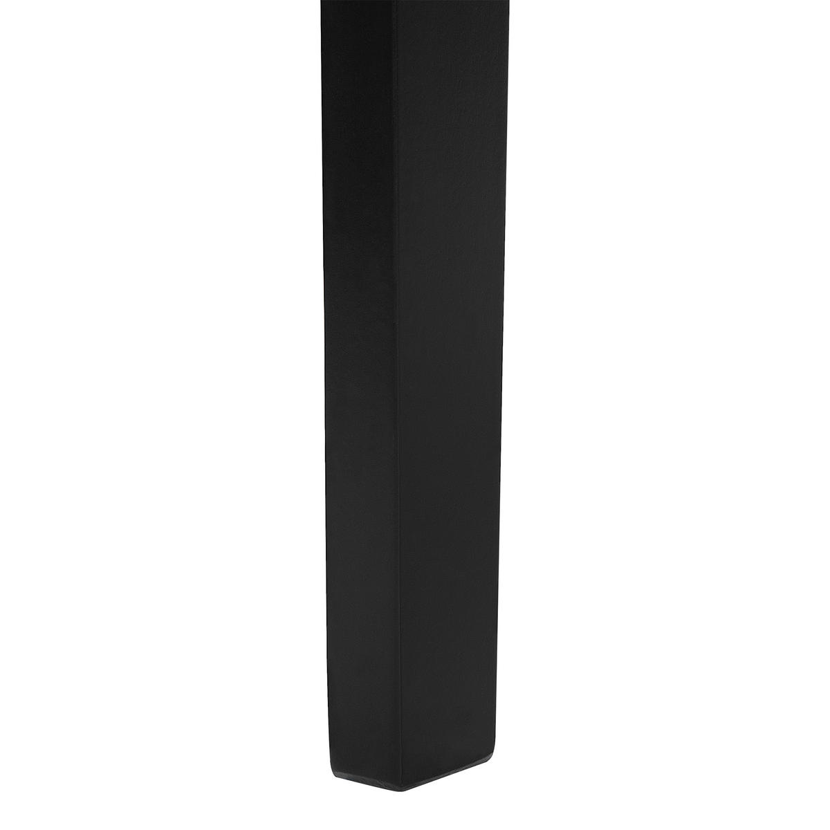 ÉTKEZŐSZÉK 2 darabos Szett Kaucsukfa fekete/világosbarna Houston - fekete/világosbarna, fa (44/94/51cm) - Beliani