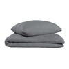 BETTWÄSCHESET Sally - Musselin - 2-teilig -135x200cm - Dunkelgrau - Dunkelgrau, Textil (135/200cm)