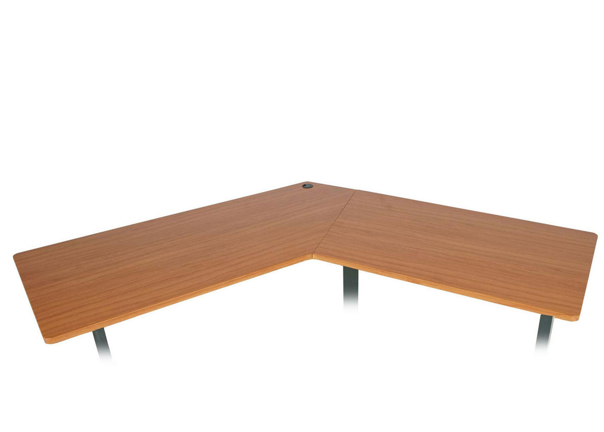 ECK-SCHREIBTISCHPLATTE Braun - Braun, Holz (75/165/2cm) - MCW