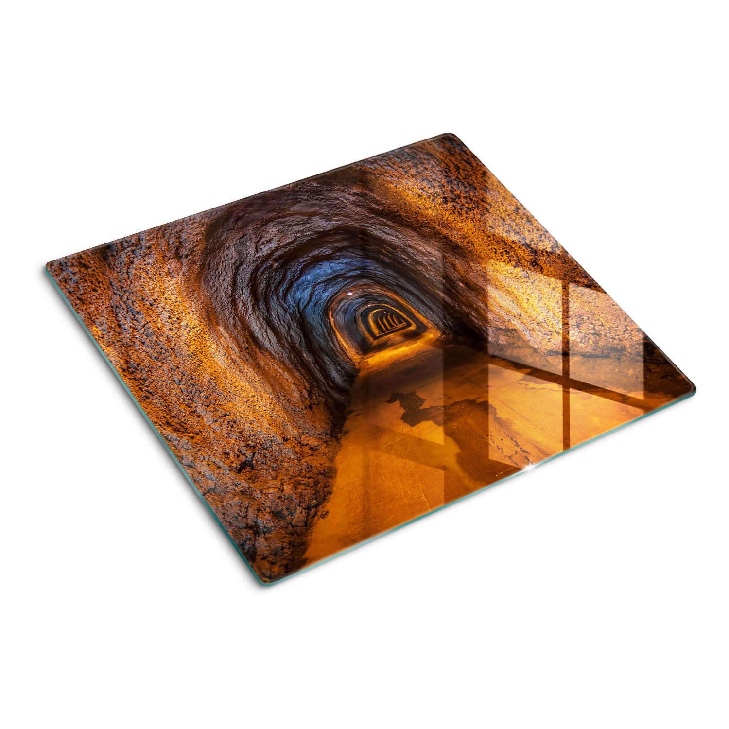 GLASPLATTE 60x52 cm Tunnel - Orange, Glas (60/0.4/52cm) - TULUP