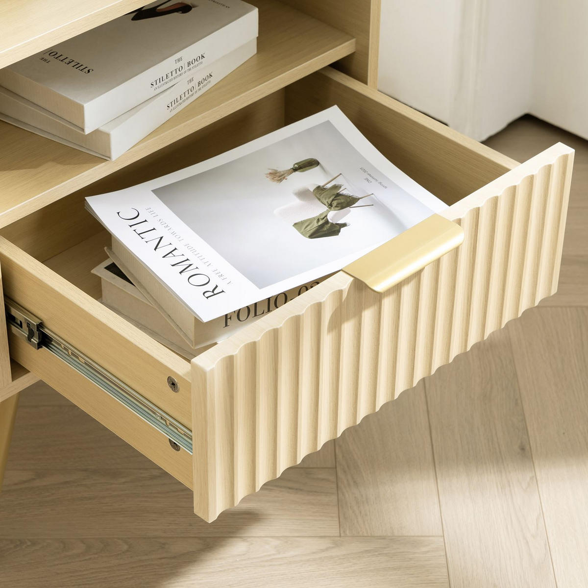 NACHTTISCH MERVAL Eiche - Eichefarben, Holzwerkstoff (50/60/40cm) - IDIMEX