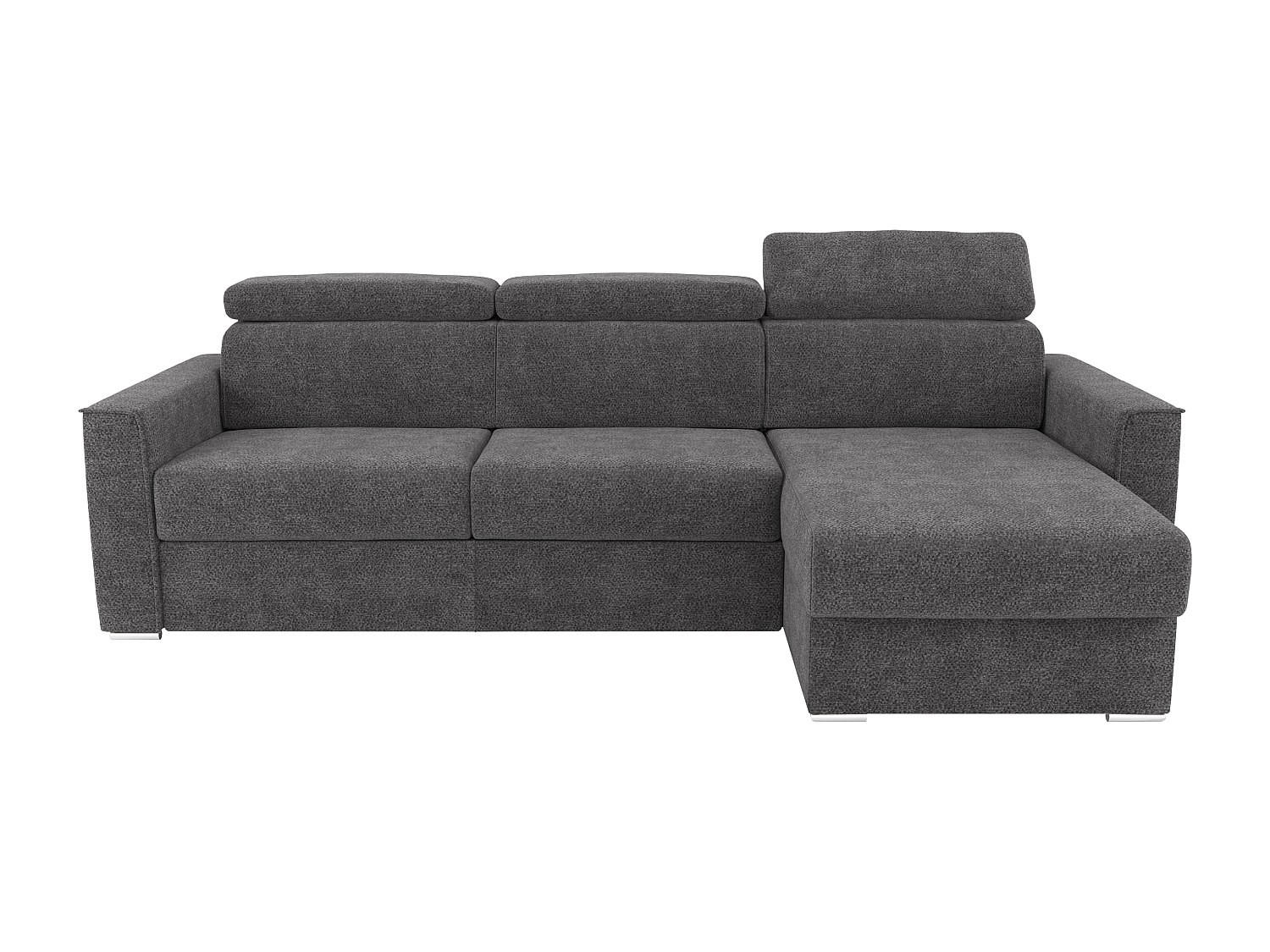 SCHLAFSOFA - 5 Personen - Stoff - Anthrazitgrau - - Anthrazit, Textil (302/97/223cm) - Vente-Unique