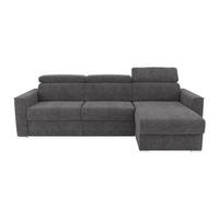 SCHLAFSOFA - 5 Personen - Stoff - Anthrazitgrau - - Anthrazit, Textil (302/97/223cm) - Vente-Unique