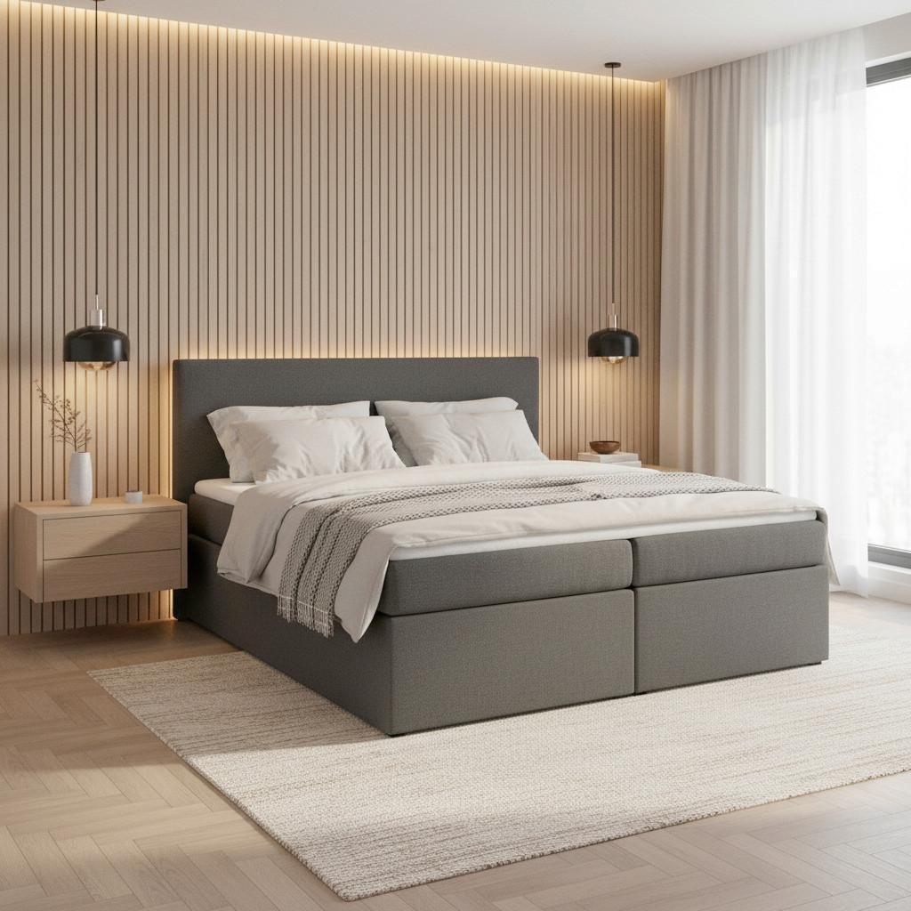 Bessagi Home Boxbett Grau