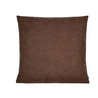KISSENHÜLLE FarbTon Chenille-Haptik kaffee-braun 60/60 cm - Braun, Textil (60/60cm) - beties Heimtextil