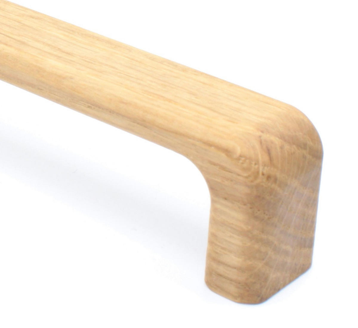MÖBELGRIFF BA 128mm, Küchengriff Eiche massiv, Holzgriff Schrank - Naturfarben, Holz (2/2.8/13.8cm)