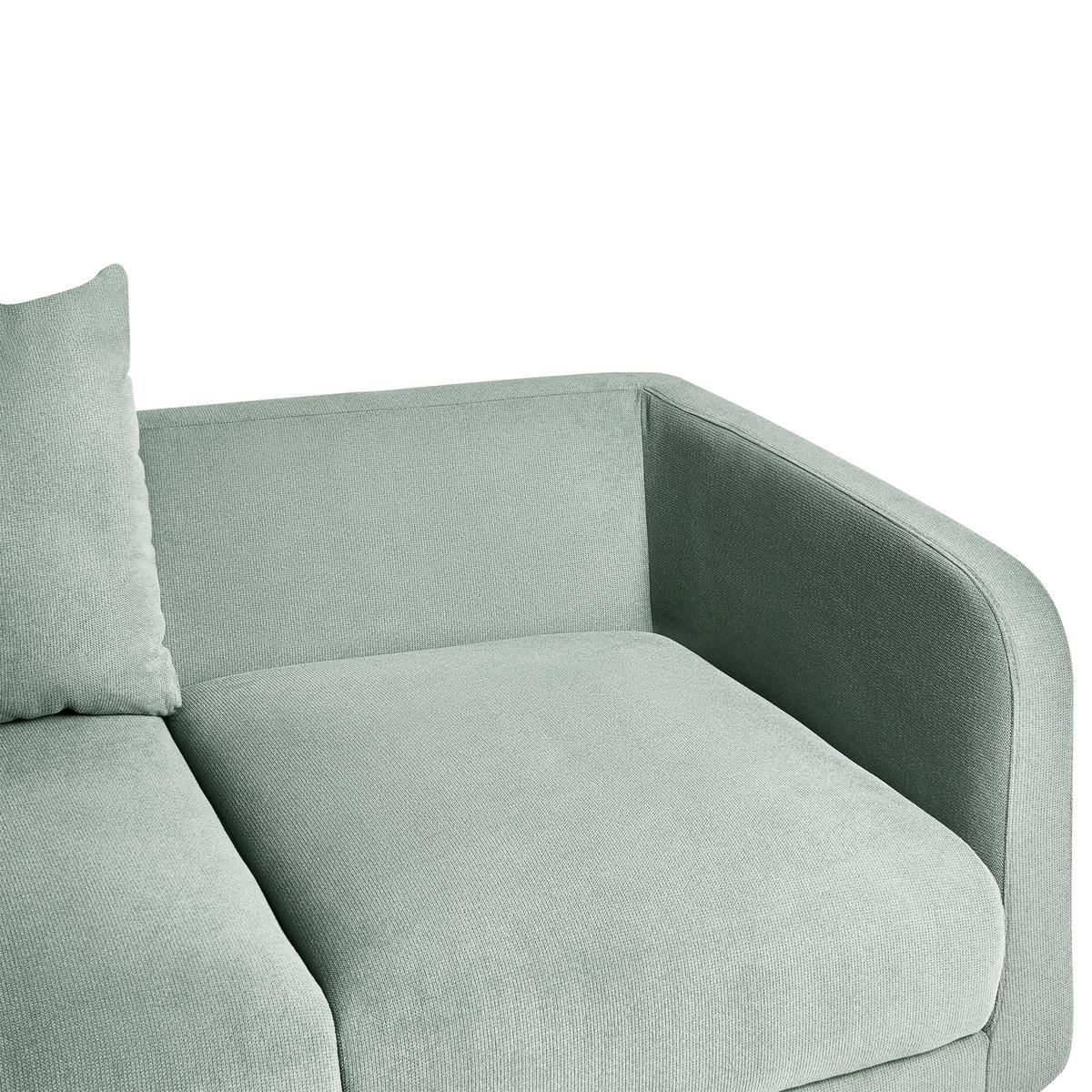 POHOVKA 2-místná Světle zelená Gimo - světle hnědá, textil (149/83/80cm) - Beliani