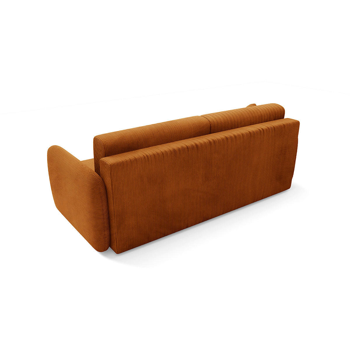 POHOVKA Dora 3 miesta na sedenie Terakota - oranžová, drevo (233/92/110cm) - Petits-meubles