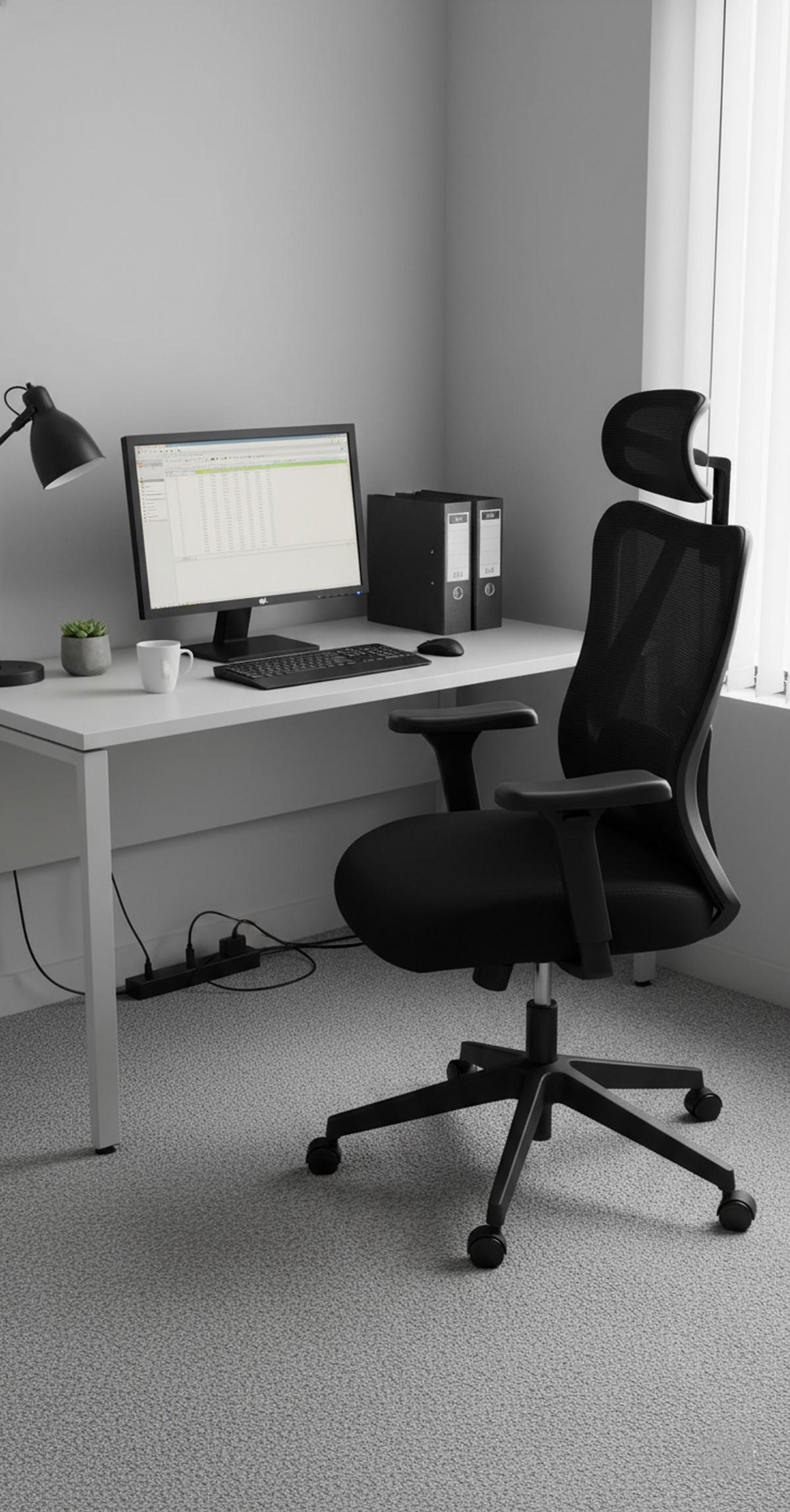 BÜROSTUHL Xylo schwarz - Schwarz, Kunststoff/Metall (66/121/59cm) - TPFLiving