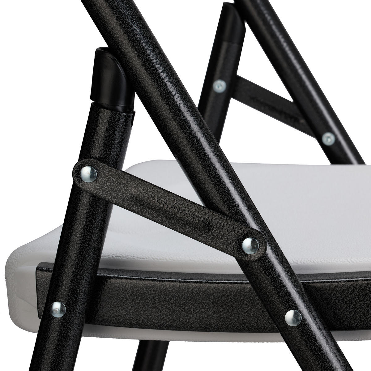 2XBARHOCKER - Schwarz/Weiß, Kunststoff/Metall (44.5/118/82cm) - Relaxdays