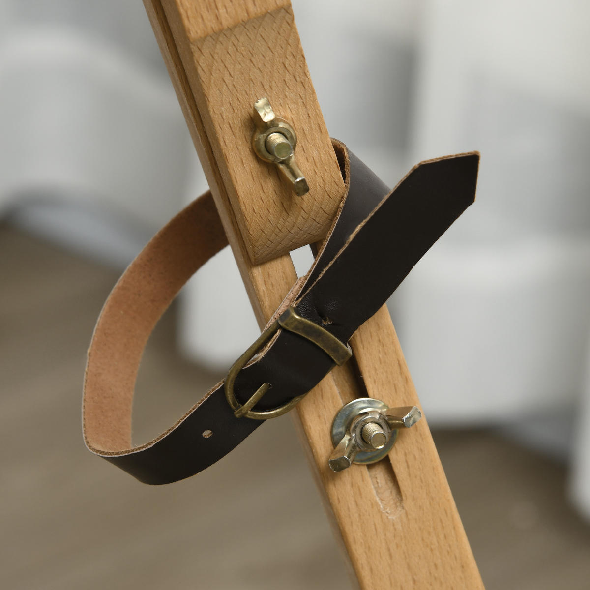 STAFFELEI DE-16675 klappbar, höhenverstellbar Naturholz - Naturfarben, Holzwerkstoff (84/183/93cm) - ComfortXL