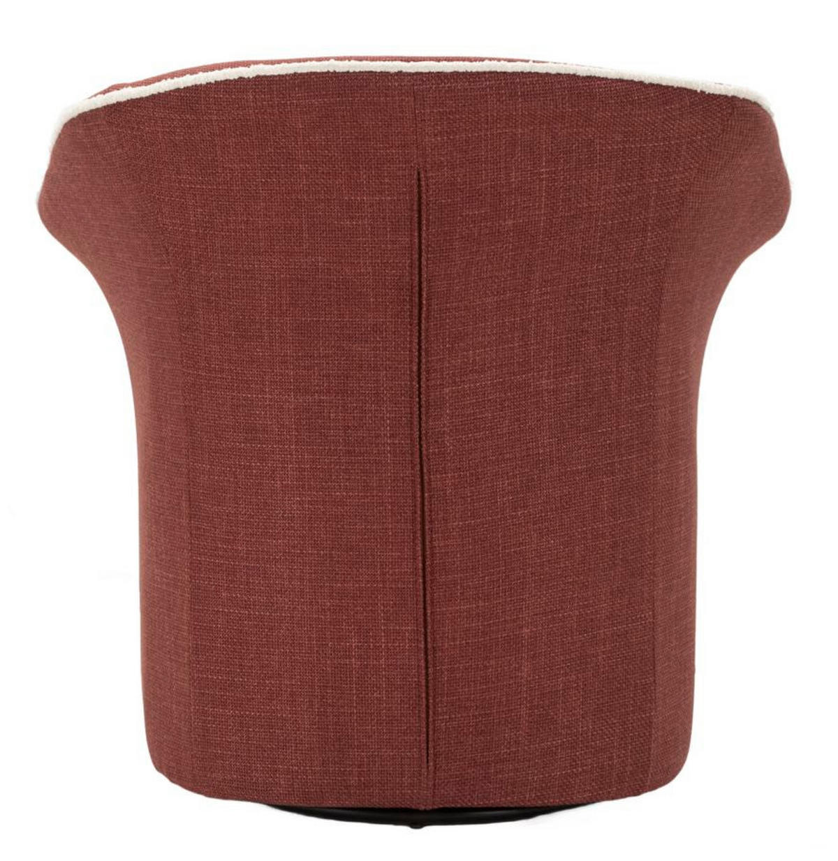SESSEL Siena Swivel, bordeauxrot, Polyester, Eisen und Sperrholz, 83,5 x 66 x 80 cm - Bordeaux, Holzwerkstoff/Kunststoff (83.5/80/66cm) - Mauro Ferretti