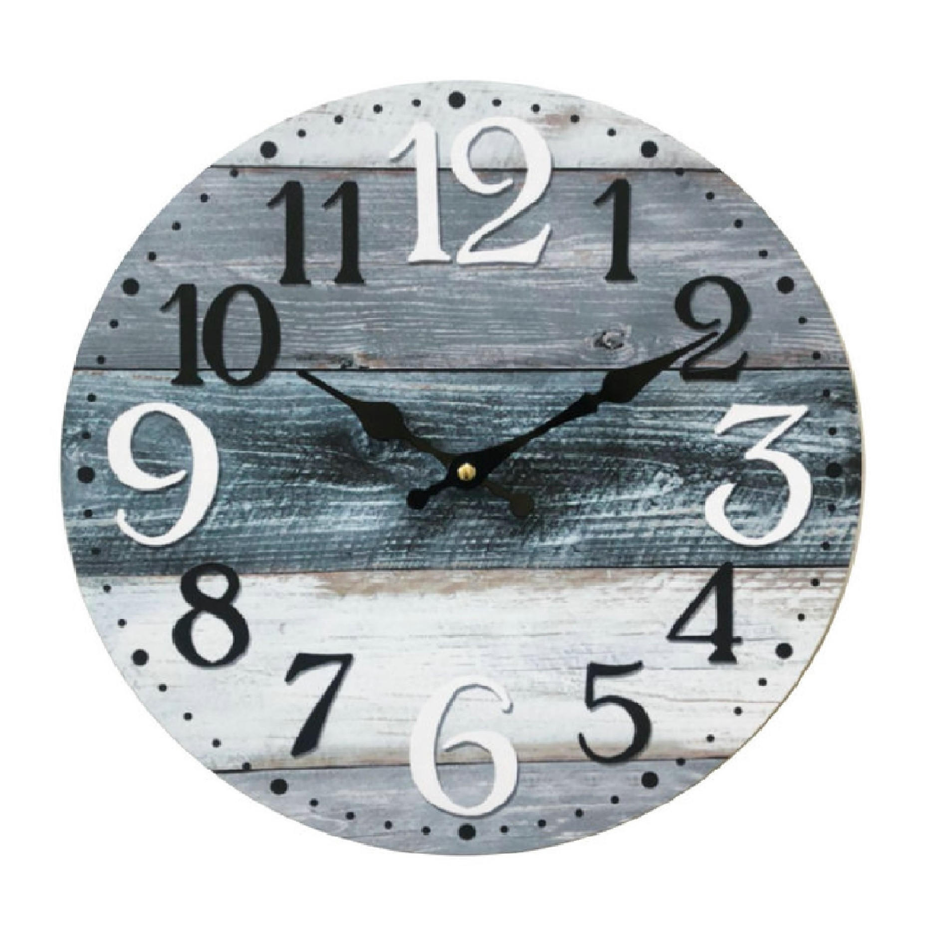 WANDUHR Grau 4/34/34 cm - Grau, Holzwerkstoff (4/34/34cm) - Mobili Rebecca