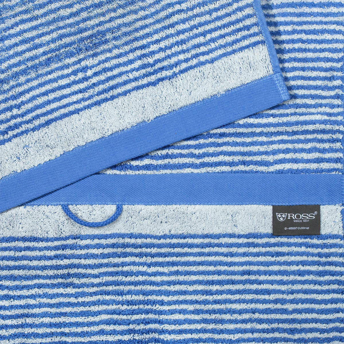 FROTTIERSET Stripes 6-teilig - Blau, Textil (50/100cm) - Ross