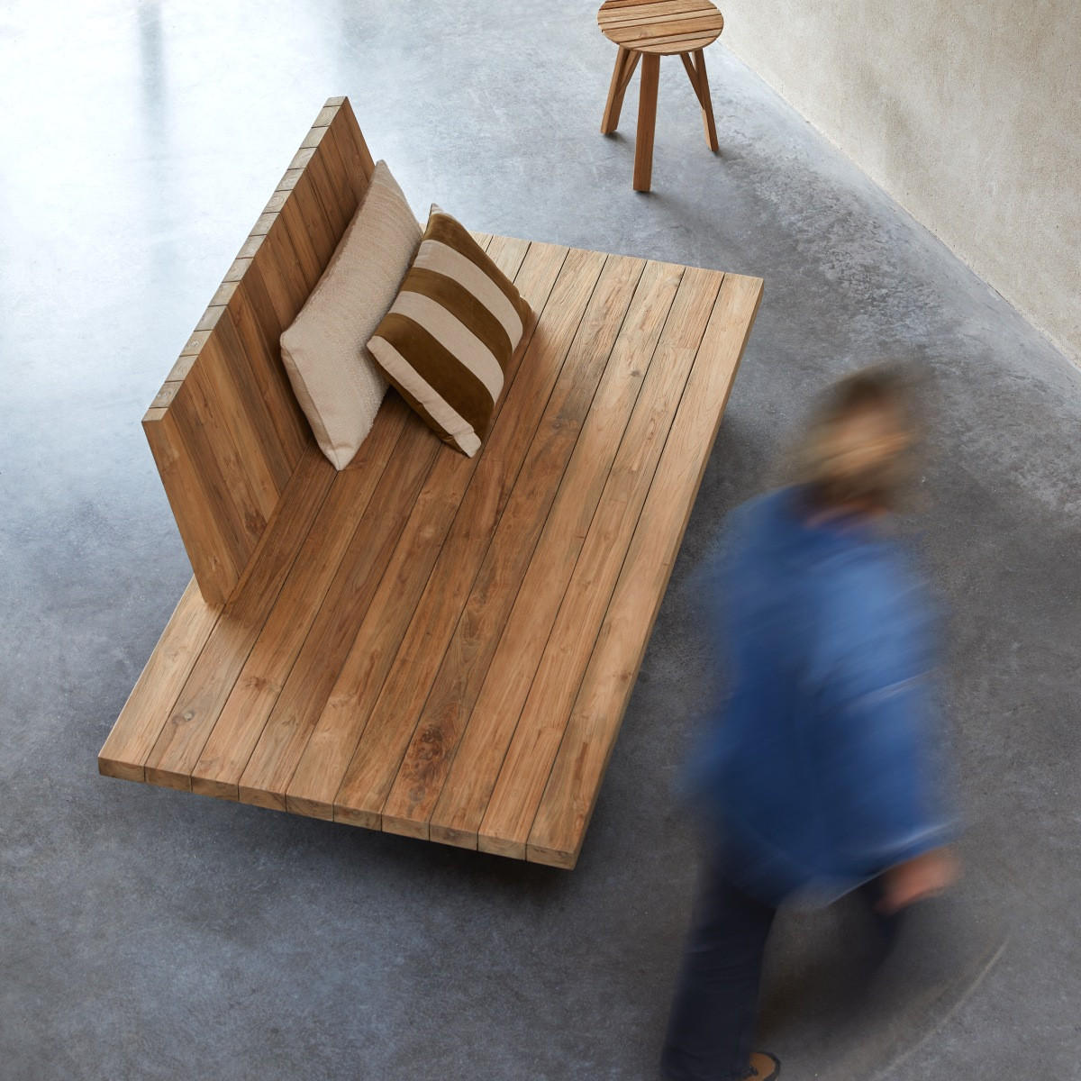 BANK Joaquin Natur aus Teak - Naturfarben, Holz (200/76/100cm) - Tikamoon