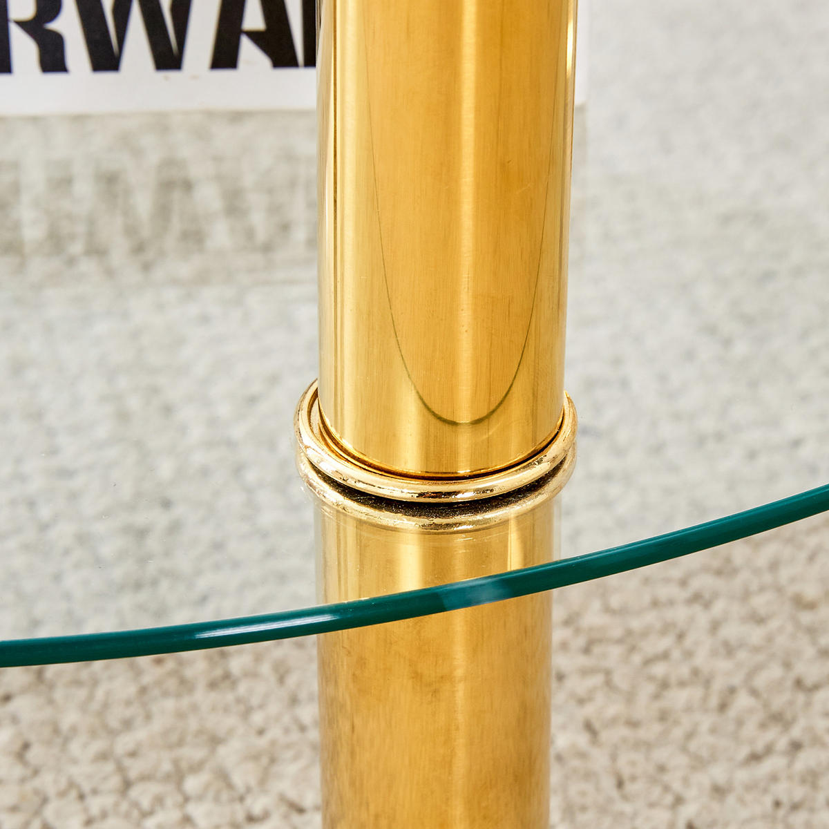 COUCHTISCH Gold Transparent Ø 70 cm - Goldfarben, Glas (70/70/42cm) - PANGIVO