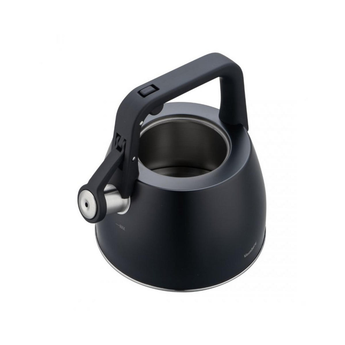 WASSERKESSEL Schwarz 22/20/22.5 cm KB7915 - Schwarz, Metall (22cm) - Klausberg 