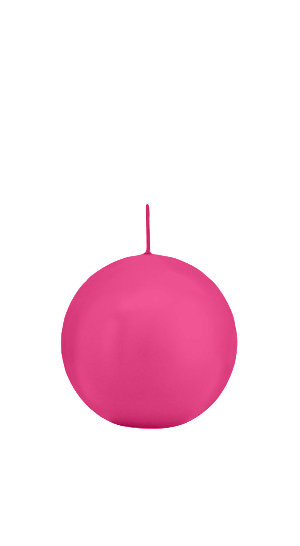 KUGELKERZEN Pink Ø 70 mm, 12 Stück - Pink, Paraffin (7/7/7cm) - Wiedemann Kerzen