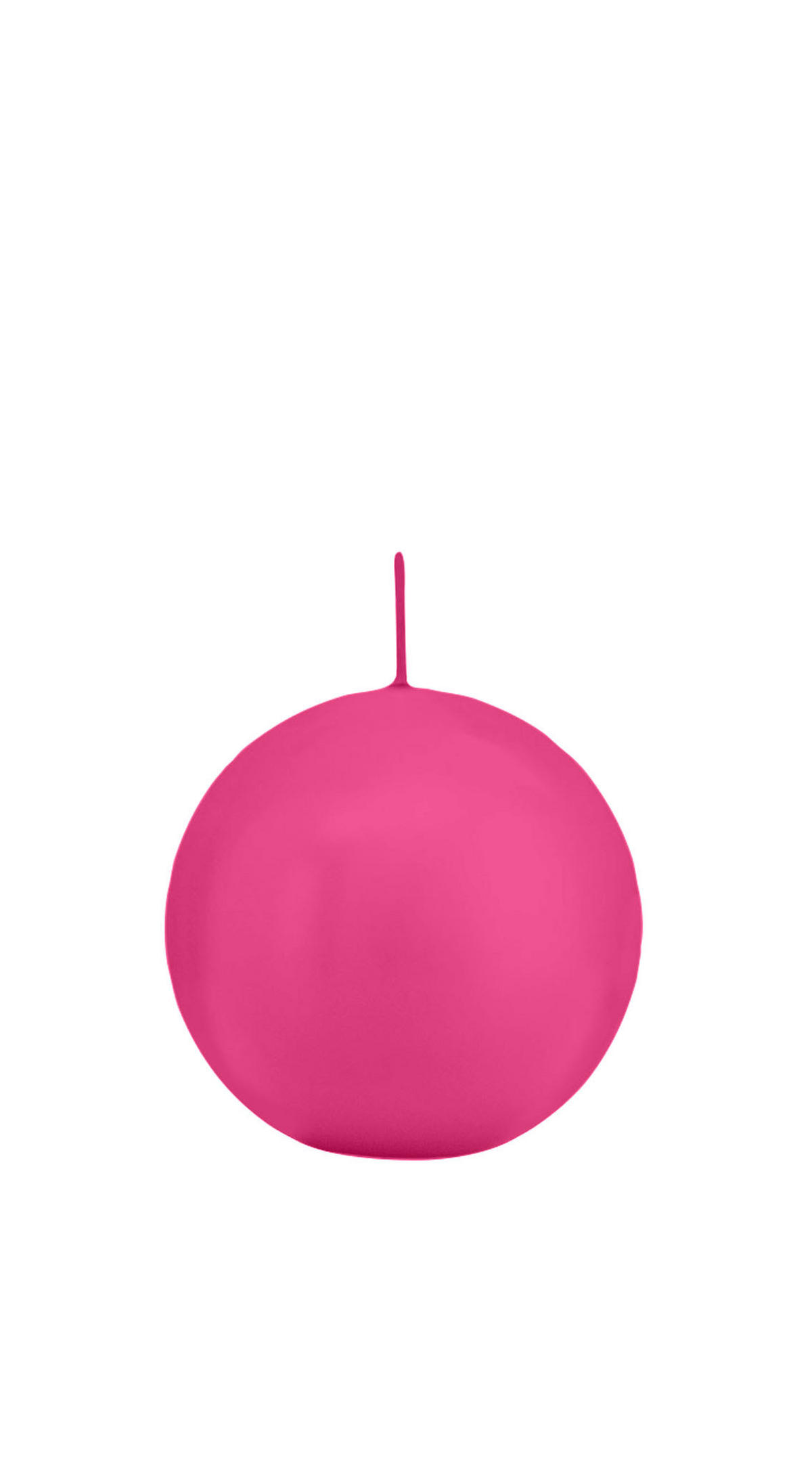 KUGELKERZEN Pink Ø 70 mm, 12 Stück - Pink, Paraffin (7/7/7cm) - Wiedemann Kerzen