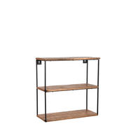 WANDREGAL Vintage Braun 20/50/50 cm - Braun, Holz (50/50/20cm) - LABEL51