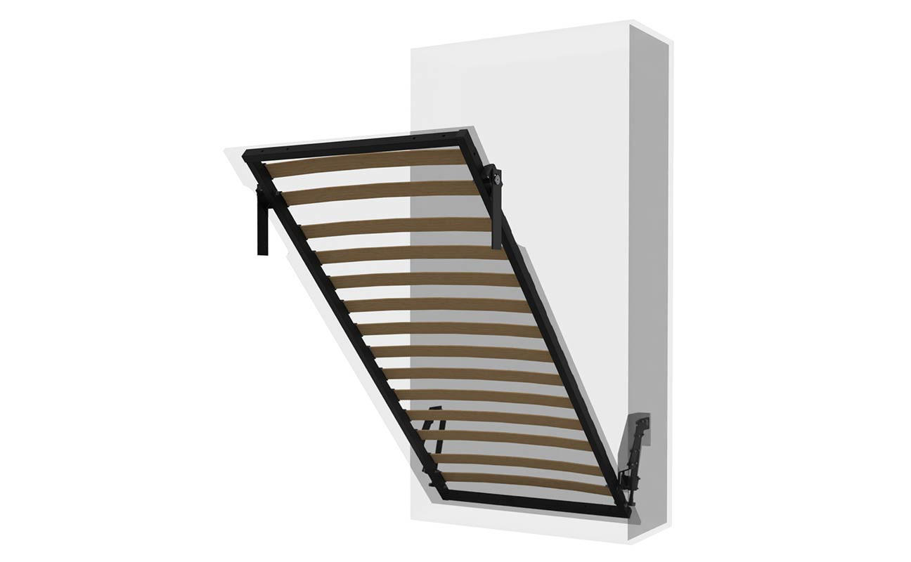 SCHRANKBETT Morphy Einbaubares 96x190 Vertikal - Weiß, Holz (96/190cm) - WallBedKing