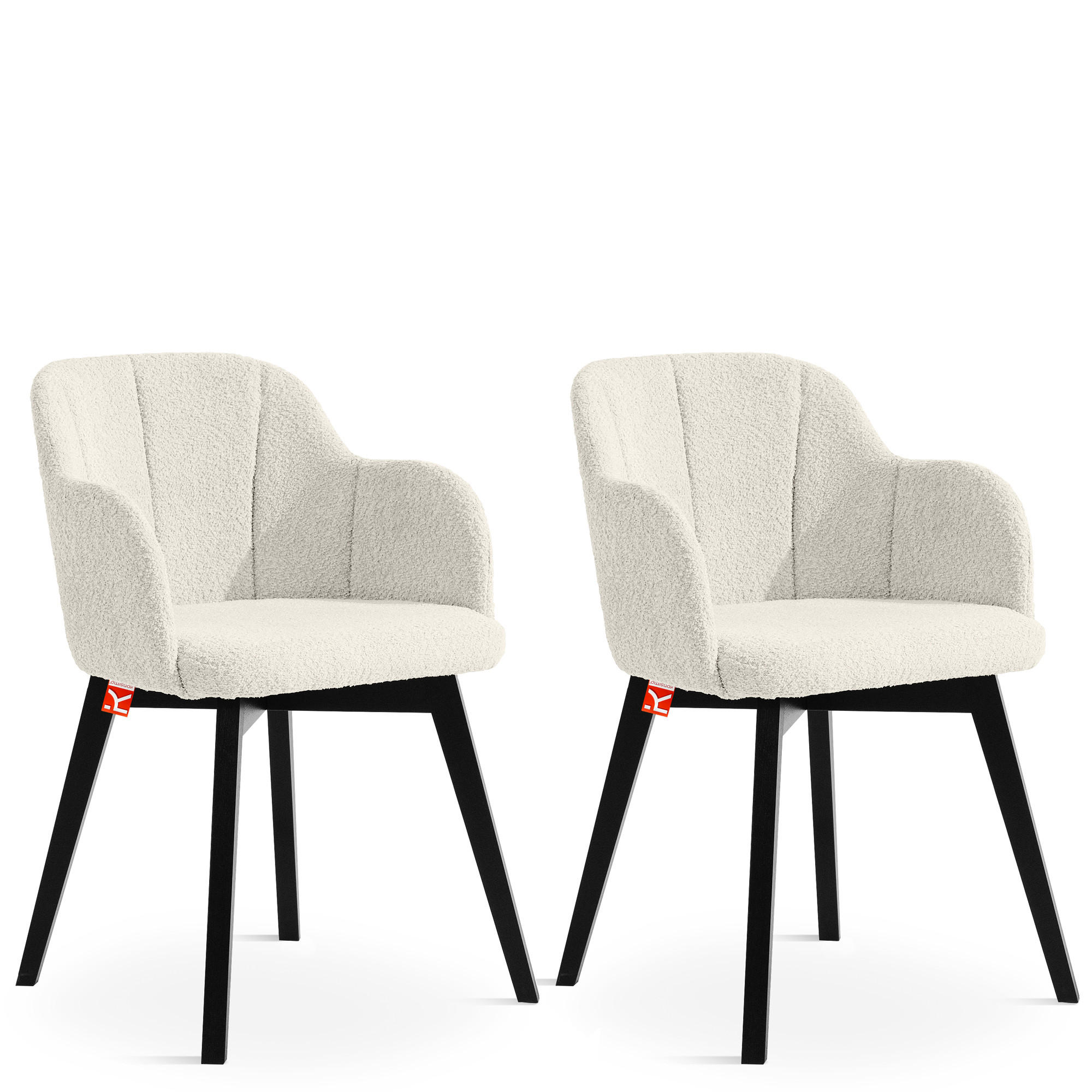 Konsimo® Polsterstuhl Weiß 55x82x54 cm