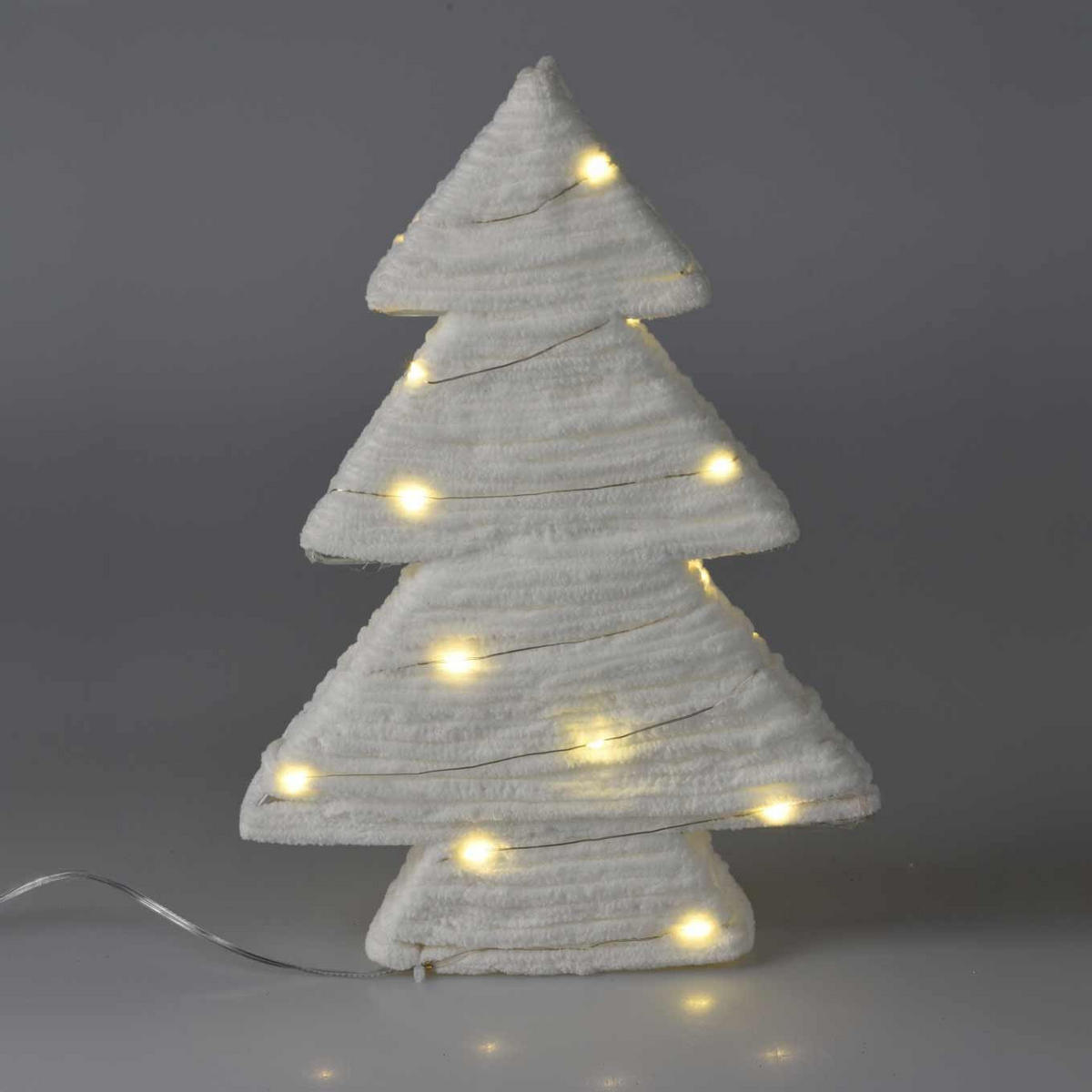 WEIHNACHTSBAUM LED 30 cm - Weiß, Kunststoff (4/30/21cm) - Home Styling Collection