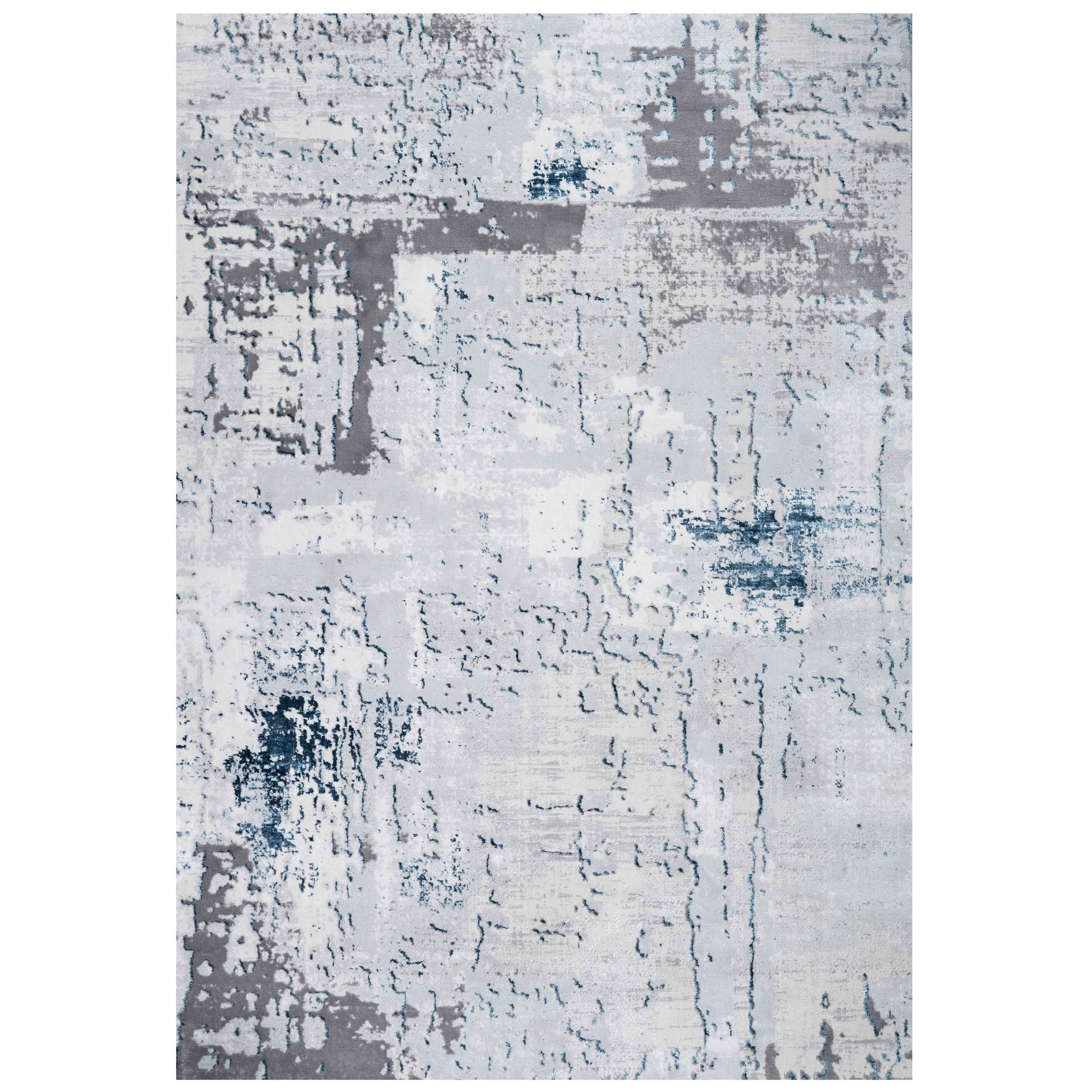 WEBTEPPICH Grace Blau - Blau, Textil (160/230cm) - Kukoon Rugs