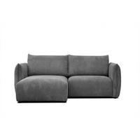ECKSOFA TAUER 3-Sitzer, dunkelgrau - Dunkelgrau/Schwarz, Holzwerkstoff/Kunststoff (173/206cm) - Courtois Laville
