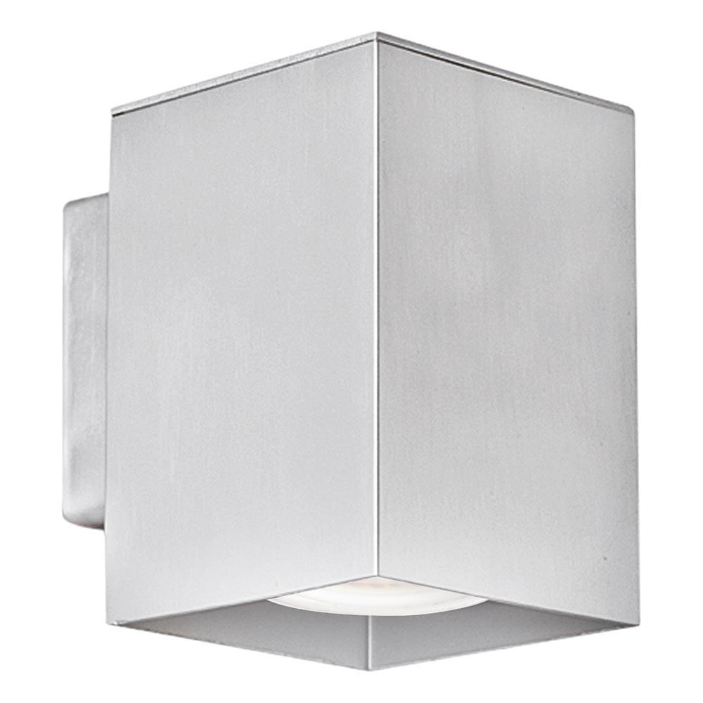 LED WANDLEUCHTE Aluminium Silber - Silberfarben, Metall (7.5/10.6/10cm)