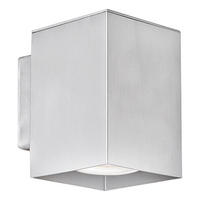 LED WANDLEUCHTE Aluminium Silber - Silberfarben, Metall (7.5/10.6/10cm)