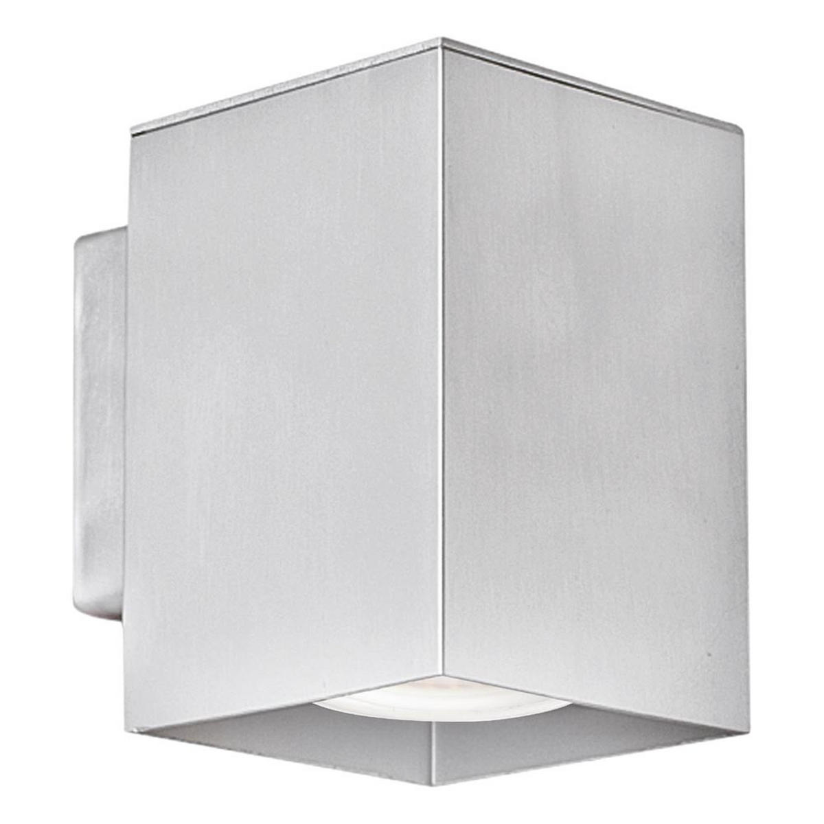 LED WANDLEUCHTE Aluminium Silber - Silberfarben, Metall (7.5/10.6/10cm)