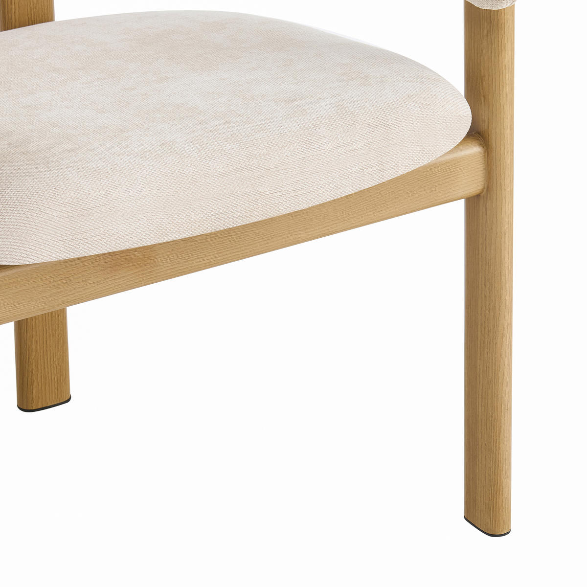 ESSZIMMERSTÜHLE 2er-Set Metall Holzoptik Leinen Natur - Naturfarben, Naturmaterialien (61.5/83/52.5cm) - FLIEKS