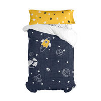 BETTBEZUG 2er-Set teiliges starspace 135/140x200 cm (standardgrösse) mehrfarbig - Multicolor, Textil (140/200cm) - Happy Friday